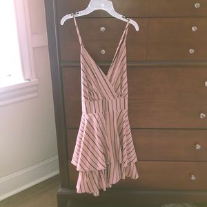 Alter’d State dusty pink shorts romper